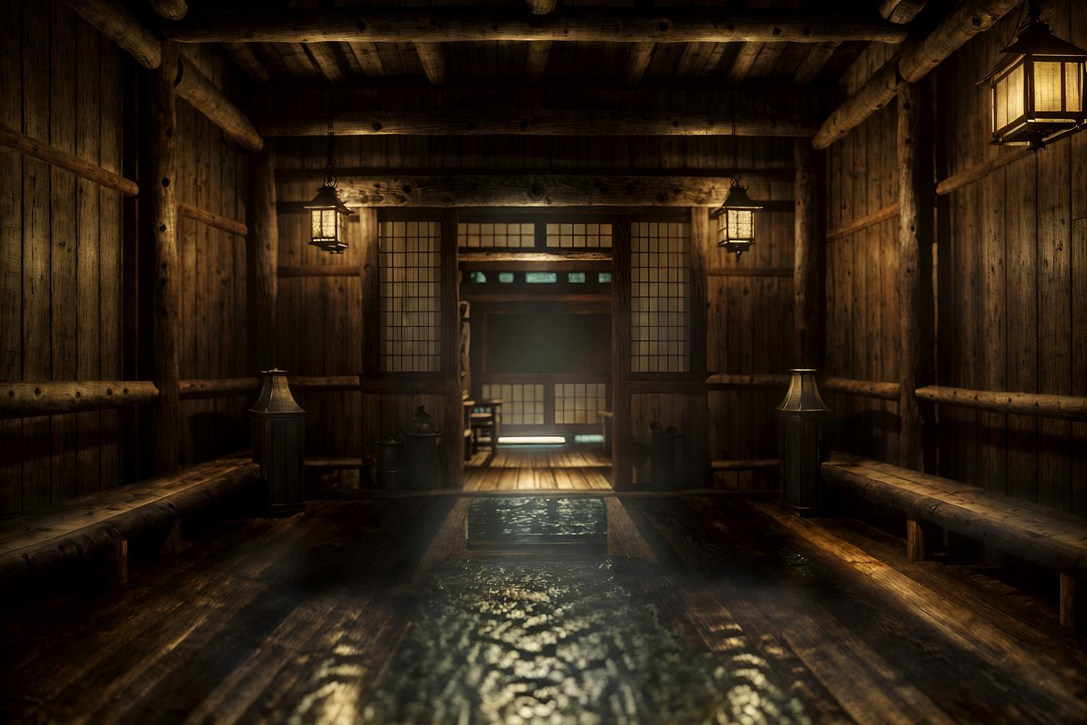 rustic-style (onsen interior) . with . . cinematic photo, highly detailed, cinematic lighting, ultra-detailed, ultrarealistic, photorealism, 8k. rustic interior design style. masterpiece, cinematic light, ultrarealistic+, photorealistic+, 8k, raw photo, realistic, sharp focus on eyes, (symmetrical eyes), (intact eyes), hyperrealistic, highest quality, best quality, , highly detailed, masterpiece, best quality, extremely detailed 8k wallpaper, masterpiece, best quality, ultra-detailed, best shadow, detailed background, detailed face, detailed eyes, high contrast, best illumination, detailed face, dulux, caustic, dynamic angle, detailed glow. dramatic lighting. highly detailed, insanely detailed hair, symmetrical, intricate details, professionally retouched, 8k high definition. strong bokeh. award winning photo.