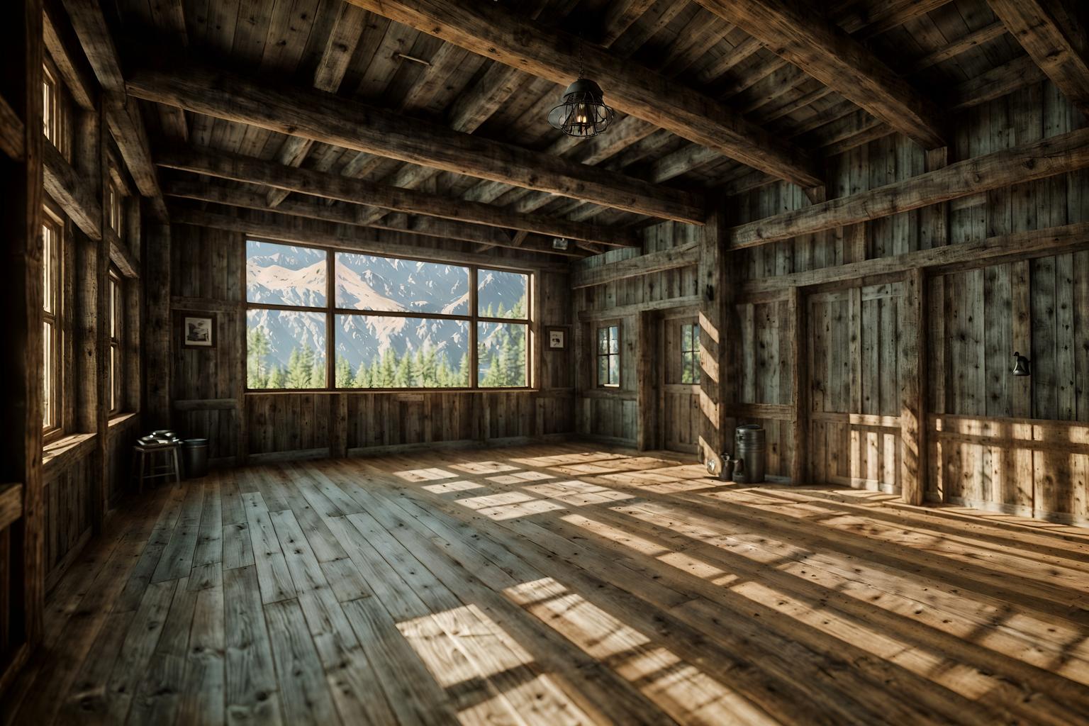 rustic-style (exhibition space interior) . with . . cinematic photo, highly detailed, cinematic lighting, ultra-detailed, ultrarealistic, photorealism, 8k. rustic interior design style. masterpiece, cinematic light, ultrarealistic+, photorealistic+, 8k, raw photo, realistic, sharp focus on eyes, (symmetrical eyes), (intact eyes), hyperrealistic, highest quality, best quality, , highly detailed, masterpiece, best quality, extremely detailed 8k wallpaper, masterpiece, best quality, ultra-detailed, best shadow, detailed background, detailed face, detailed eyes, high contrast, best illumination, detailed face, dulux, caustic, dynamic angle, detailed glow. dramatic lighting. highly detailed, insanely detailed hair, symmetrical, intricate details, professionally retouched, 8k high definition. strong bokeh. award winning photo.