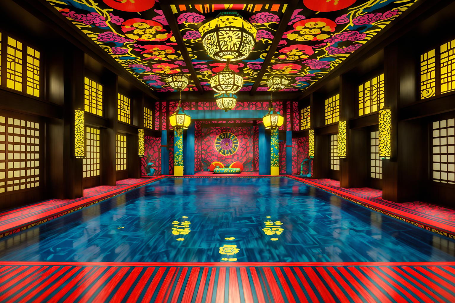 maximalist-style (onsen interior) . with playful and bold colors and vibrant and bold patterns and eye-catching and bold design and bold creativity and more is more philosophy. . cinematic photo, highly detailed, cinematic lighting, ultra-detailed, ultrarealistic, photorealism, 8k. maximalist interior design style. masterpiece, cinematic light, ultrarealistic+, photorealistic+, 8k, raw photo, realistic, sharp focus on eyes, (symmetrical eyes), (intact eyes), hyperrealistic, highest quality, best quality, , highly detailed, masterpiece, best quality, extremely detailed 8k wallpaper, masterpiece, best quality, ultra-detailed, best shadow, detailed background, detailed face, detailed eyes, high contrast, best illumination, detailed face, dulux, caustic, dynamic angle, detailed glow. dramatic lighting. highly detailed, insanely detailed hair, symmetrical, intricate details, professionally retouched, 8k high definition. strong bokeh. award winning photo.