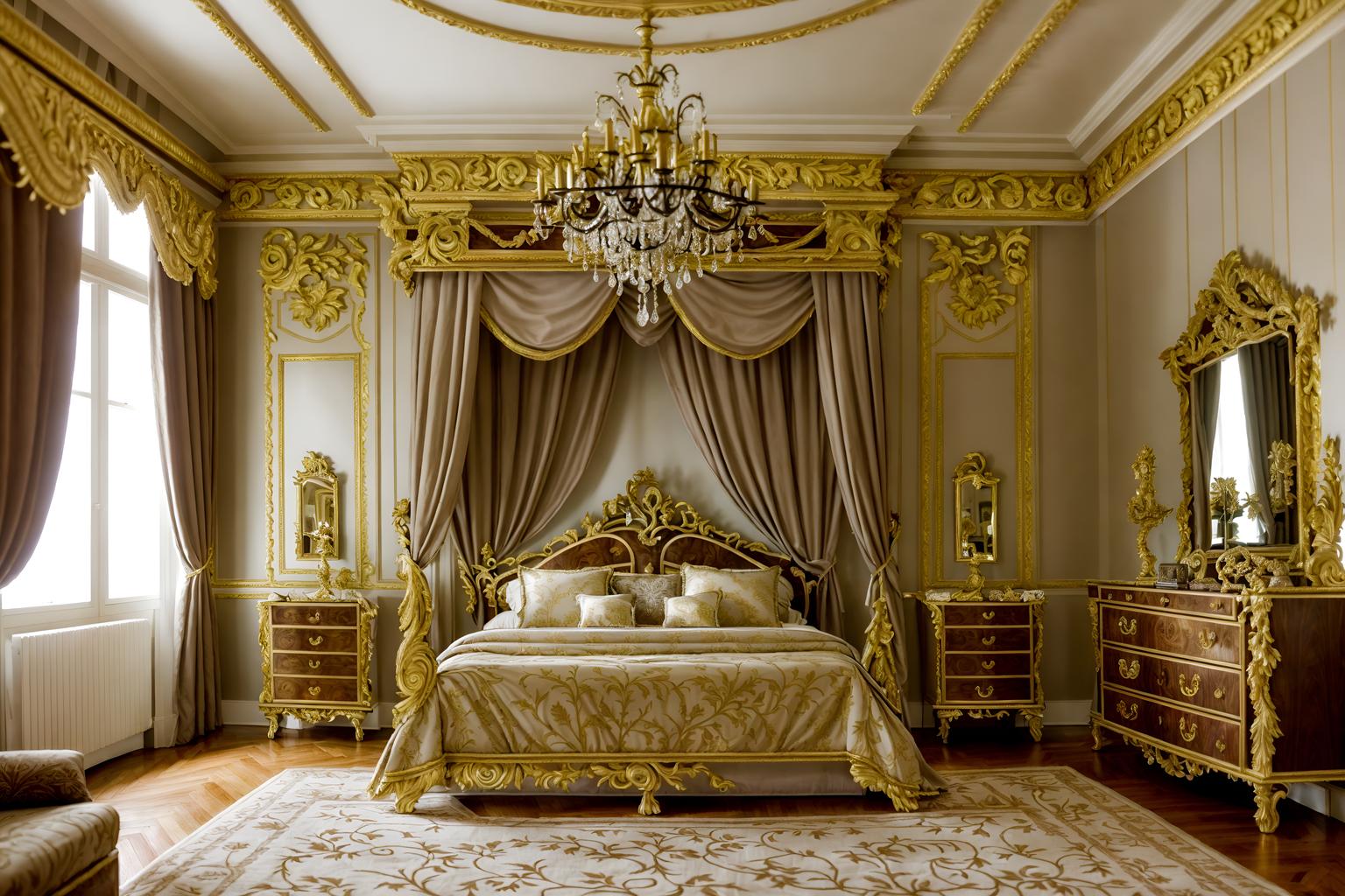 baroque-style (kids room interior) with plant and mirror and headboard and bed and accent chair and bedside table or night stand and kids desk and dresser closet. . with heavy moldings and twisted columns and opulent and colossal furniture and sensuous richness and elaborate ornamentation and drama and pedestal feet and tension. . cinematic photo, highly detailed, cinematic lighting, ultra-detailed, ultrarealistic, photorealism, 8k. baroque interior design style. masterpiece, cinematic light, ultrarealistic+, photorealistic+, 8k, raw photo, realistic, sharp focus on eyes, (symmetrical eyes), (intact eyes), hyperrealistic, highest quality, best quality, , highly detailed, masterpiece, best quality, extremely detailed 8k wallpaper, masterpiece, best quality, ultra-detailed, best shadow, detailed background, detailed face, detailed eyes, high contrast, best illumination, detailed face, dulux, caustic, dynamic angle, detailed glow. dramatic lighting. highly detailed, insanely detailed hair, symmetrical, intricate details, professionally retouched, 8k high definition. strong bokeh. award winning photo.