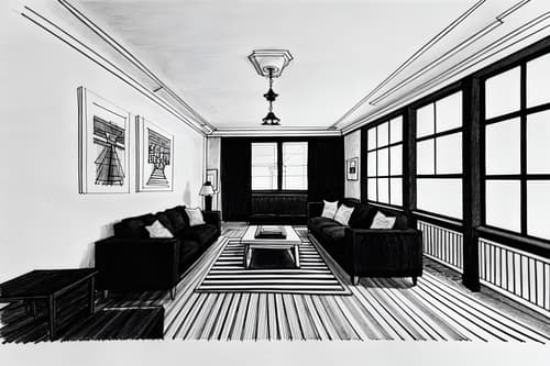(hand-drawn monochrome black and white sketch line drawing)++ of sketch-style interior designed (attic) apartment interior. a sketch of interior. with . a sketch of interior. trending on artstation. black and white line drawing sketch without colors. masterpiece, cinematic light, ultrarealistic+, photorealistic+, 8k, raw photo, realistic, sharp focus on eyes, (symmetrical eyes), (intact eyes), hyperrealistic, highest quality, best quality, , highly detailed, masterpiece, best quality, extremely detailed 8k wallpaper, masterpiece, best quality, ultra-detailed, best shadow, detailed background, detailed face, detailed eyes, high contrast, best illumination, detailed face, dulux, caustic, dynamic angle, detailed glow. dramatic lighting. highly detailed, insanely detailed hair, symmetrical, intricate details, professionally retouched, 8k high definition. strong bokeh. award winning photo.
