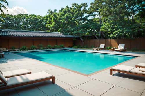 photo from pinterest of zen-style designed (outdoor pool area ) with pool lounge chairs and pool lights and pool and pool lounge chairs. . with simplicity and clean lines and mimimalist and japanese minimalist and calm and neutral colors and asian and natural light and simple furniture. . cinematic photo, highly detailed, cinematic lighting, ultra-detailed, ultrarealistic, photorealism, 8k. trending on pinterest. zen design style. masterpiece, cinematic light, ultrarealistic+, photorealistic+, 8k, raw photo, realistic, sharp focus on eyes, (symmetrical eyes), (intact eyes), hyperrealistic, highest quality, best quality, , highly detailed, masterpiece, best quality, extremely detailed 8k wallpaper, masterpiece, best quality, ultra-detailed, best shadow, detailed background, detailed face, detailed eyes, high contrast, best illumination, detailed face, dulux, caustic, dynamic angle, detailed glow. dramatic lighting. highly detailed, insanely detailed hair, symmetrical, intricate details, professionally retouched, 8k high definition. strong bokeh. award winning photo.