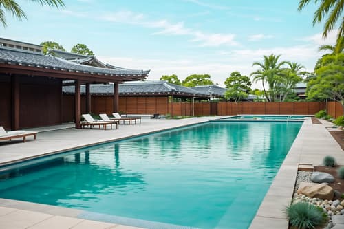 photo from pinterest of zen-style designed (outdoor pool area ) with pool lounge chairs and pool lights and pool and pool lounge chairs. . with simplicity and clean lines and mimimalist and japanese minimalist and calm and neutral colors and asian and natural light and simple furniture. . cinematic photo, highly detailed, cinematic lighting, ultra-detailed, ultrarealistic, photorealism, 8k. trending on pinterest. zen design style. masterpiece, cinematic light, ultrarealistic+, photorealistic+, 8k, raw photo, realistic, sharp focus on eyes, (symmetrical eyes), (intact eyes), hyperrealistic, highest quality, best quality, , highly detailed, masterpiece, best quality, extremely detailed 8k wallpaper, masterpiece, best quality, ultra-detailed, best shadow, detailed background, detailed face, detailed eyes, high contrast, best illumination, detailed face, dulux, caustic, dynamic angle, detailed glow. dramatic lighting. highly detailed, insanely detailed hair, symmetrical, intricate details, professionally retouched, 8k high definition. strong bokeh. award winning photo.