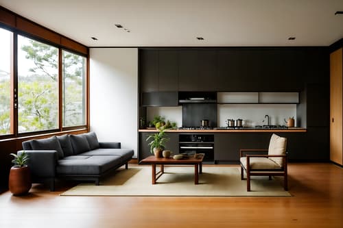 photo from pinterest of zen-style interior designed (kitchen living combo interior) with plant and sink and chairs and stove and rug and coffee tables and sofa and occasional tables. . with asian interior and simple furniture and japanese minimalist interior and clean lines and simplicity and japanese minimalist interior and japanese minimalist interior and natural light. . cinematic photo, highly detailed, cinematic lighting, ultra-detailed, ultrarealistic, photorealism, 8k. trending on pinterest. zen interior design style. masterpiece, cinematic light, ultrarealistic+, photorealistic+, 8k, raw photo, realistic, sharp focus on eyes, (symmetrical eyes), (intact eyes), hyperrealistic, highest quality, best quality, , highly detailed, masterpiece, best quality, extremely detailed 8k wallpaper, masterpiece, best quality, ultra-detailed, best shadow, detailed background, detailed face, detailed eyes, high contrast, best illumination, detailed face, dulux, caustic, dynamic angle, detailed glow. dramatic lighting. highly detailed, insanely detailed hair, symmetrical, intricate details, professionally retouched, 8k high definition. strong bokeh. award winning photo.