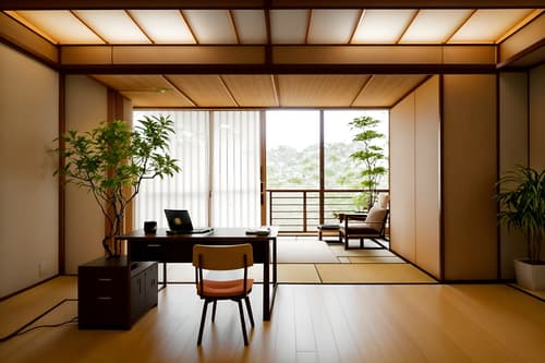 photo from pinterest of zen-style interior designed (home office interior) with desk lamp and cabinets and office chair and computer desk and plant and desk lamp. . with japanese minimalist interior and asian zen interior and simplicity and serenity and harmony and japanese minimalist interior and natural light and japanese minimalist interior and asian zen interior. . cinematic photo, highly detailed, cinematic lighting, ultra-detailed, ultrarealistic, photorealism, 8k. trending on pinterest. zen interior design style. masterpiece, cinematic light, ultrarealistic+, photorealistic+, 8k, raw photo, realistic, sharp focus on eyes, (symmetrical eyes), (intact eyes), hyperrealistic, highest quality, best quality, , highly detailed, masterpiece, best quality, extremely detailed 8k wallpaper, masterpiece, best quality, ultra-detailed, best shadow, detailed background, detailed face, detailed eyes, high contrast, best illumination, detailed face, dulux, caustic, dynamic angle, detailed glow. dramatic lighting. highly detailed, insanely detailed hair, symmetrical, intricate details, professionally retouched, 8k high definition. strong bokeh. award winning photo.