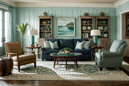 photo from pinterest of coastal-style interior designed (living room interior) with chairs and furniture and sofa and electric lamps and bookshelves and rug and occasional tables and coffee tables. . with . . cinematic photo, highly detailed, cinematic lighting, ultra-detailed, ultrarealistic, photorealism, 8k. trending on pinterest. coastal interior design style. masterpiece, cinematic light, ultrarealistic+, photorealistic+, 8k, raw photo, realistic, sharp focus on eyes, (symmetrical eyes), (intact eyes), hyperrealistic, highest quality, best quality, , highly detailed, masterpiece, best quality, extremely detailed 8k wallpaper, masterpiece, best quality, ultra-detailed, best shadow, detailed background, detailed face, detailed eyes, high contrast, best illumination, detailed face, dulux, caustic, dynamic angle, detailed glow. dramatic lighting. highly detailed, insanely detailed hair, symmetrical, intricate details, professionally retouched, 8k high definition. strong bokeh. award winning photo.