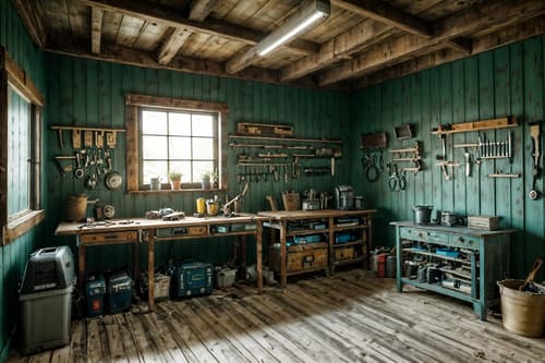 photo from pinterest of coastal-style interior designed (workshop interior) with tool wall and wooden workbench and messy and tool wall. . with . . cinematic photo, highly detailed, cinematic lighting, ultra-detailed, ultrarealistic, photorealism, 8k. trending on pinterest. coastal interior design style. masterpiece, cinematic light, ultrarealistic+, photorealistic+, 8k, raw photo, realistic, sharp focus on eyes, (symmetrical eyes), (intact eyes), hyperrealistic, highest quality, best quality, , highly detailed, masterpiece, best quality, extremely detailed 8k wallpaper, masterpiece, best quality, ultra-detailed, best shadow, detailed background, detailed face, detailed eyes, high contrast, best illumination, detailed face, dulux, caustic, dynamic angle, detailed glow. dramatic lighting. highly detailed, insanely detailed hair, symmetrical, intricate details, professionally retouched, 8k high definition. strong bokeh. award winning photo.