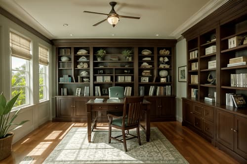 photo from pinterest of coastal-style interior designed (study room interior) with bookshelves and office chair and desk lamp and writing desk and cabinets and lounge chair and plant and bookshelves. . with . . cinematic photo, highly detailed, cinematic lighting, ultra-detailed, ultrarealistic, photorealism, 8k. trending on pinterest. coastal interior design style. masterpiece, cinematic light, ultrarealistic+, photorealistic+, 8k, raw photo, realistic, sharp focus on eyes, (symmetrical eyes), (intact eyes), hyperrealistic, highest quality, best quality, , highly detailed, masterpiece, best quality, extremely detailed 8k wallpaper, masterpiece, best quality, ultra-detailed, best shadow, detailed background, detailed face, detailed eyes, high contrast, best illumination, detailed face, dulux, caustic, dynamic angle, detailed glow. dramatic lighting. highly detailed, insanely detailed hair, symmetrical, intricate details, professionally retouched, 8k high definition. strong bokeh. award winning photo.
