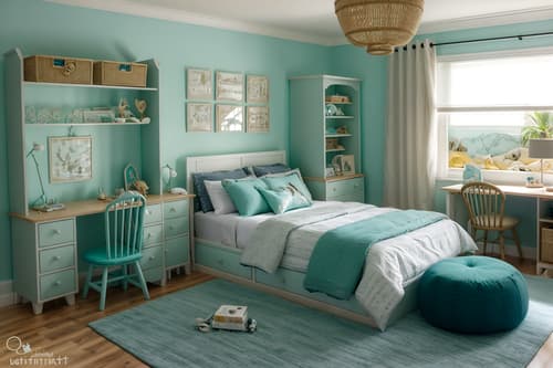 photo from pinterest of coastal-style interior designed (kids room interior) with bed and kids desk and dresser closet and storage bench or ottoman and night light and mirror and headboard and bedside table or night stand. . with . . cinematic photo, highly detailed, cinematic lighting, ultra-detailed, ultrarealistic, photorealism, 8k. trending on pinterest. coastal interior design style. masterpiece, cinematic light, ultrarealistic+, photorealistic+, 8k, raw photo, realistic, sharp focus on eyes, (symmetrical eyes), (intact eyes), hyperrealistic, highest quality, best quality, , highly detailed, masterpiece, best quality, extremely detailed 8k wallpaper, masterpiece, best quality, ultra-detailed, best shadow, detailed background, detailed face, detailed eyes, high contrast, best illumination, detailed face, dulux, caustic, dynamic angle, detailed glow. dramatic lighting. highly detailed, insanely detailed hair, symmetrical, intricate details, professionally retouched, 8k high definition. strong bokeh. award winning photo.