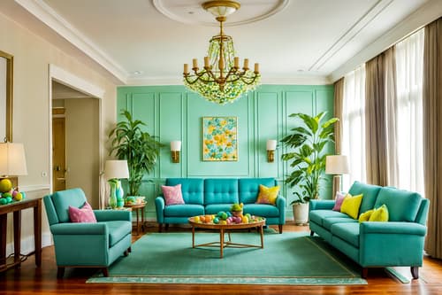photo from pinterest of easter-style interior designed (hotel lobby interior) with sofas and coffee tables and plant and furniture and rug and hanging lamps and lounge chairs and check in desk. . with colorful easter eggs and spring decorations and light blue colors and easter decorations and flowers on table and colorful easter eggs. . cinematic photo, highly detailed, cinematic lighting, ultra-detailed, ultrarealistic, photorealism, 8k. trending on pinterest. easter interior design style. masterpiece, cinematic light, ultrarealistic+, photorealistic+, 8k, raw photo, realistic, sharp focus on eyes, (symmetrical eyes), (intact eyes), hyperrealistic, highest quality, best quality, , highly detailed, masterpiece, best quality, extremely detailed 8k wallpaper, masterpiece, best quality, ultra-detailed, best shadow, detailed background, detailed face, detailed eyes, high contrast, best illumination, detailed face, dulux, caustic, dynamic angle, detailed glow. dramatic lighting. highly detailed, insanely detailed hair, symmetrical, intricate details, professionally retouched, 8k high definition. strong bokeh. award winning photo.