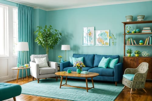photo from pinterest of easter-style interior designed (living room interior) with rug and electric lamps and sofa and furniture and bookshelves and televisions and chairs and plant. . with light blue colors and flowers on table and spring decorations and easter decorations and colorful easter eggs and light blue colors. . cinematic photo, highly detailed, cinematic lighting, ultra-detailed, ultrarealistic, photorealism, 8k. trending on pinterest. easter interior design style. masterpiece, cinematic light, ultrarealistic+, photorealistic+, 8k, raw photo, realistic, sharp focus on eyes, (symmetrical eyes), (intact eyes), hyperrealistic, highest quality, best quality, , highly detailed, masterpiece, best quality, extremely detailed 8k wallpaper, masterpiece, best quality, ultra-detailed, best shadow, detailed background, detailed face, detailed eyes, high contrast, best illumination, detailed face, dulux, caustic, dynamic angle, detailed glow. dramatic lighting. highly detailed, insanely detailed hair, symmetrical, intricate details, professionally retouched, 8k high definition. strong bokeh. award winning photo.