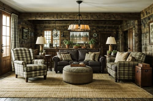 photo from pinterest of cottagecore-style interior designed (hotel lobby interior) with check in desk and sofas and rug and coffee tables and plant and lounge chairs and hanging lamps and furniture. . with rustic and cottage style and traditional and muted colors and natural and earthy and organic and country style. . cinematic photo, highly detailed, cinematic lighting, ultra-detailed, ultrarealistic, photorealism, 8k. trending on pinterest. cottagecore interior design style. masterpiece, cinematic light, ultrarealistic+, photorealistic+, 8k, raw photo, realistic, sharp focus on eyes, (symmetrical eyes), (intact eyes), hyperrealistic, highest quality, best quality, , highly detailed, masterpiece, best quality, extremely detailed 8k wallpaper, masterpiece, best quality, ultra-detailed, best shadow, detailed background, detailed face, detailed eyes, high contrast, best illumination, detailed face, dulux, caustic, dynamic angle, detailed glow. dramatic lighting. highly detailed, insanely detailed hair, symmetrical, intricate details, professionally retouched, 8k high definition. strong bokeh. award winning photo.