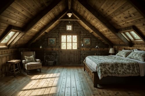 photo from pinterest of cottagecore-style interior designed (attic interior) . with cottage style and natural and traditional and organic and floral patterns and earthy and country style and rustic. . cinematic photo, highly detailed, cinematic lighting, ultra-detailed, ultrarealistic, photorealism, 8k. trending on pinterest. cottagecore interior design style. masterpiece, cinematic light, ultrarealistic+, photorealistic+, 8k, raw photo, realistic, sharp focus on eyes, (symmetrical eyes), (intact eyes), hyperrealistic, highest quality, best quality, , highly detailed, masterpiece, best quality, extremely detailed 8k wallpaper, masterpiece, best quality, ultra-detailed, best shadow, detailed background, detailed face, detailed eyes, high contrast, best illumination, detailed face, dulux, caustic, dynamic angle, detailed glow. dramatic lighting. highly detailed, insanely detailed hair, symmetrical, intricate details, professionally retouched, 8k high definition. strong bokeh. award winning photo.