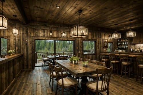 photo from pinterest of cottagecore-style interior designed (restaurant interior) with restaurant chairs and restaurant decor and restaurant bar and restaurant dining tables and restaurant chairs. . with rustic and earthy and traditional and cottage style and country style and organic and muted colors and natural. . cinematic photo, highly detailed, cinematic lighting, ultra-detailed, ultrarealistic, photorealism, 8k. trending on pinterest. cottagecore interior design style. masterpiece, cinematic light, ultrarealistic+, photorealistic+, 8k, raw photo, realistic, sharp focus on eyes, (symmetrical eyes), (intact eyes), hyperrealistic, highest quality, best quality, , highly detailed, masterpiece, best quality, extremely detailed 8k wallpaper, masterpiece, best quality, ultra-detailed, best shadow, detailed background, detailed face, detailed eyes, high contrast, best illumination, detailed face, dulux, caustic, dynamic angle, detailed glow. dramatic lighting. highly detailed, insanely detailed hair, symmetrical, intricate details, professionally retouched, 8k high definition. strong bokeh. award winning photo.