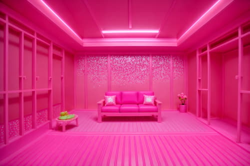 photo from pinterest of hot pink-style interior designed (onsen interior) . with barbie chairs and barbie closet and hot pink barbie colors and barbie sofa and barbie bold rosy hues like fuchsia and magenta and barbie glitter and sparkle and barbie plastic interior and hot pink barbie walls. . cinematic photo, highly detailed, cinematic lighting, ultra-detailed, ultrarealistic, photorealism, 8k. trending on pinterest. hot pink interior design style. masterpiece, cinematic light, ultrarealistic+, photorealistic+, 8k, raw photo, realistic, sharp focus on eyes, (symmetrical eyes), (intact eyes), hyperrealistic, highest quality, best quality, , highly detailed, masterpiece, best quality, extremely detailed 8k wallpaper, masterpiece, best quality, ultra-detailed, best shadow, detailed background, detailed face, detailed eyes, high contrast, best illumination, detailed face, dulux, caustic, dynamic angle, detailed glow. dramatic lighting. highly detailed, insanely detailed hair, symmetrical, intricate details, professionally retouched, 8k high definition. strong bokeh. award winning photo.