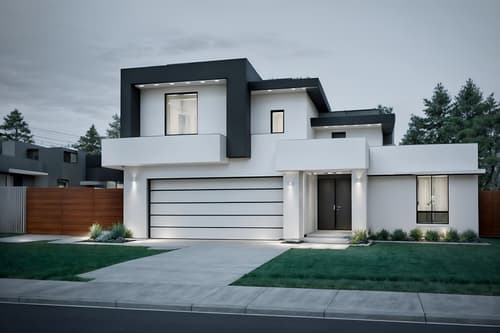 photo from pinterest of minimalist-style exterior designed (house exterior exterior) . with clean lines and lots of light and a monochromatic palette with colour used as an accent and an open floor plan and functional furniture and focus on the shape, colour and texture of just a few of essential elements and clean lines. . cinematic photo, highly detailed, cinematic lighting, ultra-detailed, ultrarealistic, photorealism, 8k. trending on pinterest. minimalist exterior design style. masterpiece, cinematic light, ultrarealistic+, photorealistic+, 8k, raw photo, realistic, sharp focus on eyes, (symmetrical eyes), (intact eyes), hyperrealistic, highest quality, best quality, , highly detailed, masterpiece, best quality, extremely detailed 8k wallpaper, masterpiece, best quality, ultra-detailed, best shadow, detailed background, detailed face, detailed eyes, high contrast, best illumination, detailed face, dulux, caustic, dynamic angle, detailed glow. dramatic lighting. highly detailed, insanely detailed hair, symmetrical, intricate details, professionally retouched, 8k high definition. strong bokeh. award winning photo.
