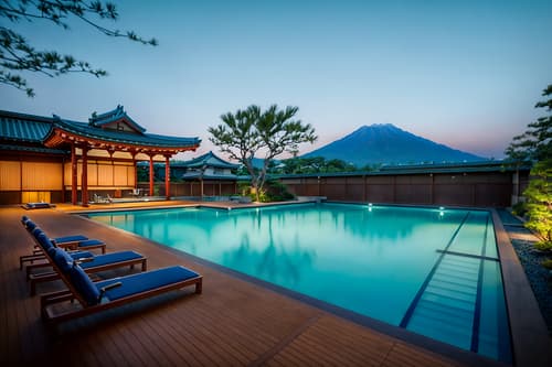 photo from pinterest of japanese design-style designed (outdoor pool area ) with pool and pool lights and pool lounge chairs and pool. . with . . cinematic photo, highly detailed, cinematic lighting, ultra-detailed, ultrarealistic, photorealism, 8k. trending on pinterest. japanese design design style. masterpiece, cinematic light, ultrarealistic+, photorealistic+, 8k, raw photo, realistic, sharp focus on eyes, (symmetrical eyes), (intact eyes), hyperrealistic, highest quality, best quality, , highly detailed, masterpiece, best quality, extremely detailed 8k wallpaper, masterpiece, best quality, ultra-detailed, best shadow, detailed background, detailed face, detailed eyes, high contrast, best illumination, detailed face, dulux, caustic, dynamic angle, detailed glow. dramatic lighting. highly detailed, insanely detailed hair, symmetrical, intricate details, professionally retouched, 8k high definition. strong bokeh. award winning photo.