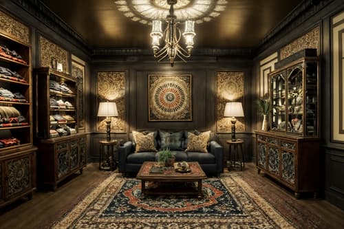 photo from pinterest of eclectic-style interior designed (clothing store interior) . . cinematic photo, highly detailed, cinematic lighting, ultra-detailed, ultrarealistic, photorealism, 8k. trending on pinterest. eclectic interior design style. masterpiece, cinematic light, ultrarealistic+, photorealistic+, 8k, raw photo, realistic, sharp focus on eyes, (symmetrical eyes), (intact eyes), hyperrealistic, highest quality, best quality, , highly detailed, masterpiece, best quality, extremely detailed 8k wallpaper, masterpiece, best quality, ultra-detailed, best shadow, detailed background, detailed face, detailed eyes, high contrast, best illumination, detailed face, dulux, caustic, dynamic angle, detailed glow. dramatic lighting. highly detailed, insanely detailed hair, symmetrical, intricate details, professionally retouched, 8k high definition. strong bokeh. award winning photo.