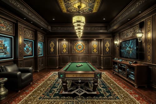 photo from pinterest of eclectic-style interior designed (gaming room interior) . . cinematic photo, highly detailed, cinematic lighting, ultra-detailed, ultrarealistic, photorealism, 8k. trending on pinterest. eclectic interior design style. masterpiece, cinematic light, ultrarealistic+, photorealistic+, 8k, raw photo, realistic, sharp focus on eyes, (symmetrical eyes), (intact eyes), hyperrealistic, highest quality, best quality, , highly detailed, masterpiece, best quality, extremely detailed 8k wallpaper, masterpiece, best quality, ultra-detailed, best shadow, detailed background, detailed face, detailed eyes, high contrast, best illumination, detailed face, dulux, caustic, dynamic angle, detailed glow. dramatic lighting. highly detailed, insanely detailed hair, symmetrical, intricate details, professionally retouched, 8k high definition. strong bokeh. award winning photo.