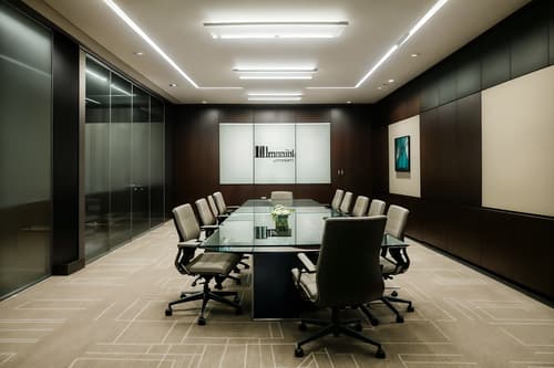 photo from pinterest of contemporary-style interior designed (meeting room interior) with glass doors and cabinets and vase and office chairs and plant and boardroom table and painting or photo on wall and glass walls. . with . . cinematic photo, highly detailed, cinematic lighting, ultra-detailed, ultrarealistic, photorealism, 8k. trending on pinterest. contemporary interior design style. masterpiece, cinematic light, ultrarealistic+, photorealistic+, 8k, raw photo, realistic, sharp focus on eyes, (symmetrical eyes), (intact eyes), hyperrealistic, highest quality, best quality, , highly detailed, masterpiece, best quality, extremely detailed 8k wallpaper, masterpiece, best quality, ultra-detailed, best shadow, detailed background, detailed face, detailed eyes, high contrast, best illumination, detailed face, dulux, caustic, dynamic angle, detailed glow. dramatic lighting. highly detailed, insanely detailed hair, symmetrical, intricate details, professionally retouched, 8k high definition. strong bokeh. award winning photo.
