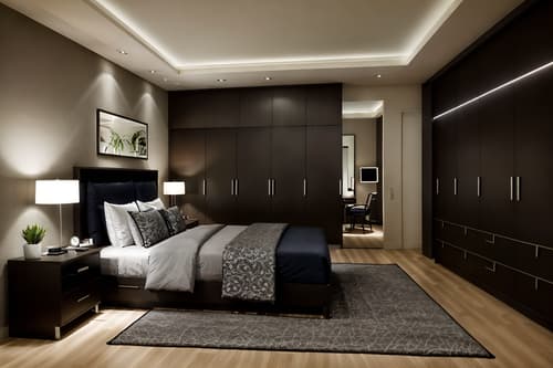 photo from pinterest of contemporary-style interior designed (hotel room interior) with dresser closet and bedside table or night stand and night light and bed and plant and working desk with desk chair and mirror and headboard. . with . . cinematic photo, highly detailed, cinematic lighting, ultra-detailed, ultrarealistic, photorealism, 8k. trending on pinterest. contemporary interior design style. masterpiece, cinematic light, ultrarealistic+, photorealistic+, 8k, raw photo, realistic, sharp focus on eyes, (symmetrical eyes), (intact eyes), hyperrealistic, highest quality, best quality, , highly detailed, masterpiece, best quality, extremely detailed 8k wallpaper, masterpiece, best quality, ultra-detailed, best shadow, detailed background, detailed face, detailed eyes, high contrast, best illumination, detailed face, dulux, caustic, dynamic angle, detailed glow. dramatic lighting. highly detailed, insanely detailed hair, symmetrical, intricate details, professionally retouched, 8k high definition. strong bokeh. award winning photo.