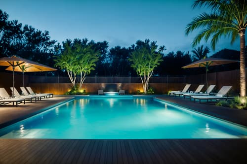 photo from pinterest of contemporary-style designed (outdoor pool area ) with pool and pool lights and pool lounge chairs and pool. . with . . cinematic photo, highly detailed, cinematic lighting, ultra-detailed, ultrarealistic, photorealism, 8k. trending on pinterest. contemporary design style. masterpiece, cinematic light, ultrarealistic+, photorealistic+, 8k, raw photo, realistic, sharp focus on eyes, (symmetrical eyes), (intact eyes), hyperrealistic, highest quality, best quality, , highly detailed, masterpiece, best quality, extremely detailed 8k wallpaper, masterpiece, best quality, ultra-detailed, best shadow, detailed background, detailed face, detailed eyes, high contrast, best illumination, detailed face, dulux, caustic, dynamic angle, detailed glow. dramatic lighting. highly detailed, insanely detailed hair, symmetrical, intricate details, professionally retouched, 8k high definition. strong bokeh. award winning photo.