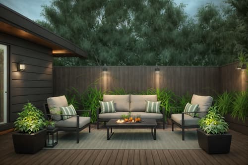 photo from pinterest of contemporary-style designed (outdoor patio ) with plant and patio couch with pillows and grass and deck with deck chairs and barbeque or grill and plant. . with . . cinematic photo, highly detailed, cinematic lighting, ultra-detailed, ultrarealistic, photorealism, 8k. trending on pinterest. contemporary design style. masterpiece, cinematic light, ultrarealistic+, photorealistic+, 8k, raw photo, realistic, sharp focus on eyes, (symmetrical eyes), (intact eyes), hyperrealistic, highest quality, best quality, , highly detailed, masterpiece, best quality, extremely detailed 8k wallpaper, masterpiece, best quality, ultra-detailed, best shadow, detailed background, detailed face, detailed eyes, high contrast, best illumination, detailed face, dulux, caustic, dynamic angle, detailed glow. dramatic lighting. highly detailed, insanely detailed hair, symmetrical, intricate details, professionally retouched, 8k high definition. strong bokeh. award winning photo.