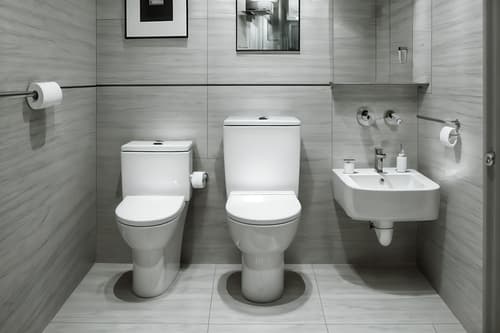 photo from pinterest of contemporary-style interior designed (toilet interior) with toilet with toilet seat up and toilet paper hanger and sink with tap and toilet with toilet seat up. . with . . cinematic photo, highly detailed, cinematic lighting, ultra-detailed, ultrarealistic, photorealism, 8k. trending on pinterest. contemporary interior design style. masterpiece, cinematic light, ultrarealistic+, photorealistic+, 8k, raw photo, realistic, sharp focus on eyes, (symmetrical eyes), (intact eyes), hyperrealistic, highest quality, best quality, , highly detailed, masterpiece, best quality, extremely detailed 8k wallpaper, masterpiece, best quality, ultra-detailed, best shadow, detailed background, detailed face, detailed eyes, high contrast, best illumination, detailed face, dulux, caustic, dynamic angle, detailed glow. dramatic lighting. highly detailed, insanely detailed hair, symmetrical, intricate details, professionally retouched, 8k high definition. strong bokeh. award winning photo.