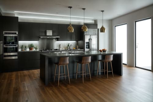 photo from pinterest of contemporary-style interior designed (kitchen living combo interior) with worktops and plant and sink and stove and kitchen cabinets and plant and electric lamps and refrigerator. . with . . cinematic photo, highly detailed, cinematic lighting, ultra-detailed, ultrarealistic, photorealism, 8k. trending on pinterest. contemporary interior design style. masterpiece, cinematic light, ultrarealistic+, photorealistic+, 8k, raw photo, realistic, sharp focus on eyes, (symmetrical eyes), (intact eyes), hyperrealistic, highest quality, best quality, , highly detailed, masterpiece, best quality, extremely detailed 8k wallpaper, masterpiece, best quality, ultra-detailed, best shadow, detailed background, detailed face, detailed eyes, high contrast, best illumination, detailed face, dulux, caustic, dynamic angle, detailed glow. dramatic lighting. highly detailed, insanely detailed hair, symmetrical, intricate details, professionally retouched, 8k high definition. strong bokeh. award winning photo.