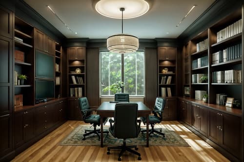 photo from pinterest of contemporary-style interior designed (study room interior) with cabinets and writing desk and plant and office chair and bookshelves and desk lamp and lounge chair and cabinets. . with . . cinematic photo, highly detailed, cinematic lighting, ultra-detailed, ultrarealistic, photorealism, 8k. trending on pinterest. contemporary interior design style. masterpiece, cinematic light, ultrarealistic+, photorealistic+, 8k, raw photo, realistic, sharp focus on eyes, (symmetrical eyes), (intact eyes), hyperrealistic, highest quality, best quality, , highly detailed, masterpiece, best quality, extremely detailed 8k wallpaper, masterpiece, best quality, ultra-detailed, best shadow, detailed background, detailed face, detailed eyes, high contrast, best illumination, detailed face, dulux, caustic, dynamic angle, detailed glow. dramatic lighting. highly detailed, insanely detailed hair, symmetrical, intricate details, professionally retouched, 8k high definition. strong bokeh. award winning photo.