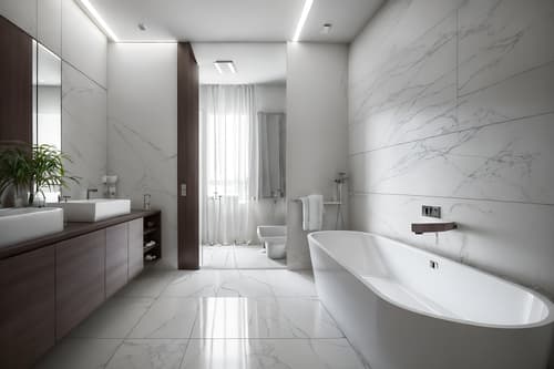 photo from pinterest of contemporary-style interior designed (hotel bathroom interior) with shower and waste basket and mirror and bath towel and bathtub and bathroom cabinet and plant and bath rail. . with . . cinematic photo, highly detailed, cinematic lighting, ultra-detailed, ultrarealistic, photorealism, 8k. trending on pinterest. contemporary interior design style. masterpiece, cinematic light, ultrarealistic+, photorealistic+, 8k, raw photo, realistic, sharp focus on eyes, (symmetrical eyes), (intact eyes), hyperrealistic, highest quality, best quality, , highly detailed, masterpiece, best quality, extremely detailed 8k wallpaper, masterpiece, best quality, ultra-detailed, best shadow, detailed background, detailed face, detailed eyes, high contrast, best illumination, detailed face, dulux, caustic, dynamic angle, detailed glow. dramatic lighting. highly detailed, insanely detailed hair, symmetrical, intricate details, professionally retouched, 8k high definition. strong bokeh. award winning photo.