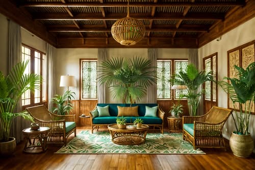 photo from pinterest of tropical-style interior designed (attic interior) . with palm trees and teak and wicker and palm leaves and lattice prints and bamboo and cane motifs and rattan. . cinematic photo, highly detailed, cinematic lighting, ultra-detailed, ultrarealistic, photorealism, 8k. trending on pinterest. tropical interior design style. masterpiece, cinematic light, ultrarealistic+, photorealistic+, 8k, raw photo, realistic, sharp focus on eyes, (symmetrical eyes), (intact eyes), hyperrealistic, highest quality, best quality, , highly detailed, masterpiece, best quality, extremely detailed 8k wallpaper, masterpiece, best quality, ultra-detailed, best shadow, detailed background, detailed face, detailed eyes, high contrast, best illumination, detailed face, dulux, caustic, dynamic angle, detailed glow. dramatic lighting. highly detailed, insanely detailed hair, symmetrical, intricate details, professionally retouched, 8k high definition. strong bokeh. award winning photo.