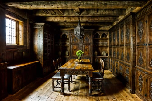 photo from pinterest of medieval-style interior designed (drop zone interior) with high up storage and cubbies and cabinets and storage baskets and storage drawers and a bench and lockers and shelves for shoes. . with carved wooden tables and heavy furniture pieces and medieval shields on the wall and upholstery on chairs and sofas and carved wooden benches and timber beams and gothic appearance and velvet, chenille, damask, and brocade draperies and fabrics. . cinematic photo, highly detailed, cinematic lighting, ultra-detailed, ultrarealistic, photorealism, 8k. trending on pinterest. medieval interior design style. masterpiece, cinematic light, ultrarealistic+, photorealistic+, 8k, raw photo, realistic, sharp focus on eyes, (symmetrical eyes), (intact eyes), hyperrealistic, highest quality, best quality, , highly detailed, masterpiece, best quality, extremely detailed 8k wallpaper, masterpiece, best quality, ultra-detailed, best shadow, detailed background, detailed face, detailed eyes, high contrast, best illumination, detailed face, dulux, caustic, dynamic angle, detailed glow. dramatic lighting. highly detailed, insanely detailed hair, symmetrical, intricate details, professionally retouched, 8k high definition. strong bokeh. award winning photo.