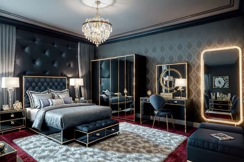 photo from pinterest of hollywood glam-style interior designed (kids room interior) with mirror and kids desk and storage bench or ottoman and night light and bedside table or night stand and headboard and dresser closet and bed. . . cinematic photo, highly detailed, cinematic lighting, ultra-detailed, ultrarealistic, photorealism, 8k. trending on pinterest. hollywood glam interior design style. masterpiece, cinematic light, ultrarealistic+, photorealistic+, 8k, raw photo, realistic, sharp focus on eyes, (symmetrical eyes), (intact eyes), hyperrealistic, highest quality, best quality, , highly detailed, masterpiece, best quality, extremely detailed 8k wallpaper, masterpiece, best quality, ultra-detailed, best shadow, detailed background, detailed face, detailed eyes, high contrast, best illumination, detailed face, dulux, caustic, dynamic angle, detailed glow. dramatic lighting. highly detailed, insanely detailed hair, symmetrical, intricate details, professionally retouched, 8k high definition. strong bokeh. award winning photo.