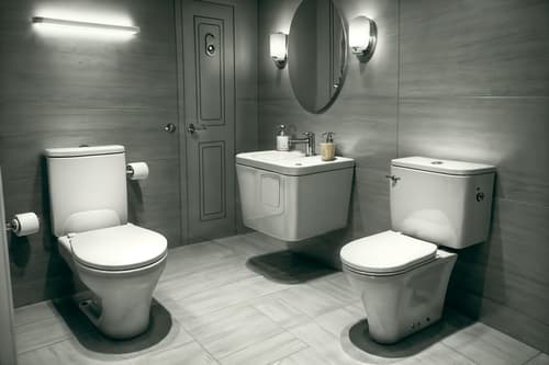 photo from pinterest of hollywood glam-style interior designed (toilet interior) with toilet with toilet seat up and toilet paper hanger and sink with tap and toilet with toilet seat up. . . cinematic photo, highly detailed, cinematic lighting, ultra-detailed, ultrarealistic, photorealism, 8k. trending on pinterest. hollywood glam interior design style. masterpiece, cinematic light, ultrarealistic+, photorealistic+, 8k, raw photo, realistic, sharp focus on eyes, (symmetrical eyes), (intact eyes), hyperrealistic, highest quality, best quality, , highly detailed, masterpiece, best quality, extremely detailed 8k wallpaper, masterpiece, best quality, ultra-detailed, best shadow, detailed background, detailed face, detailed eyes, high contrast, best illumination, detailed face, dulux, caustic, dynamic angle, detailed glow. dramatic lighting. highly detailed, insanely detailed hair, symmetrical, intricate details, professionally retouched, 8k high definition. strong bokeh. award winning photo.