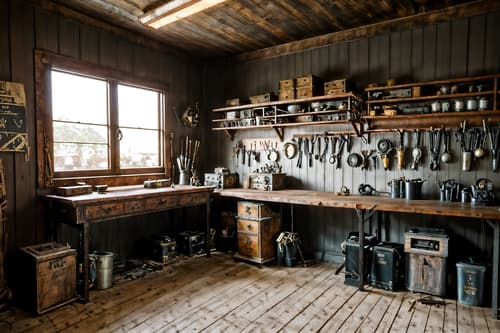 photo from pinterest of hollywood glam-style interior designed (workshop interior) with wooden workbench and messy and tool wall and wooden workbench. . . cinematic photo, highly detailed, cinematic lighting, ultra-detailed, ultrarealistic, photorealism, 8k. trending on pinterest. hollywood glam interior design style. masterpiece, cinematic light, ultrarealistic+, photorealistic+, 8k, raw photo, realistic, sharp focus on eyes, (symmetrical eyes), (intact eyes), hyperrealistic, highest quality, best quality, , highly detailed, masterpiece, best quality, extremely detailed 8k wallpaper, masterpiece, best quality, ultra-detailed, best shadow, detailed background, detailed face, detailed eyes, high contrast, best illumination, detailed face, dulux, caustic, dynamic angle, detailed glow. dramatic lighting. highly detailed, insanely detailed hair, symmetrical, intricate details, professionally retouched, 8k high definition. strong bokeh. award winning photo.