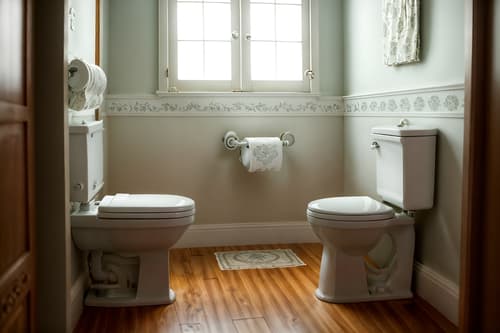photo from pinterest of traditional-style interior designed (toilet interior) with toilet with toilet seat up and toilet paper hanger and sink with tap and toilet with toilet seat up. . . cinematic photo, highly detailed, cinematic lighting, ultra-detailed, ultrarealistic, photorealism, 8k. trending on pinterest. traditional interior design style. masterpiece, cinematic light, ultrarealistic+, photorealistic+, 8k, raw photo, realistic, sharp focus on eyes, (symmetrical eyes), (intact eyes), hyperrealistic, highest quality, best quality, , highly detailed, masterpiece, best quality, extremely detailed 8k wallpaper, masterpiece, best quality, ultra-detailed, best shadow, detailed background, detailed face, detailed eyes, high contrast, best illumination, detailed face, dulux, caustic, dynamic angle, detailed glow. dramatic lighting. highly detailed, insanely detailed hair, symmetrical, intricate details, professionally retouched, 8k high definition. strong bokeh. award winning photo.