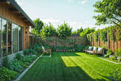 photo from pinterest of airbnb-style designed (outdoor garden ) with garden plants and garden tree and grass and garden plants. . with practicality and functionality and open and natural lighting and neutral walls and textures and natural materials and elements and scandinavian style and simple color palette and simple, clean lines and simplistic furniture and practicality and functionality. . cinematic photo, highly detailed, cinematic lighting, ultra-detailed, ultrarealistic, photorealism, 8k. trending on pinterest. airbnb design style. masterpiece, cinematic light, ultrarealistic+, photorealistic+, 8k, raw photo, realistic, sharp focus on eyes, (symmetrical eyes), (intact eyes), hyperrealistic, highest quality, best quality, , highly detailed, masterpiece, best quality, extremely detailed 8k wallpaper, masterpiece, best quality, ultra-detailed, best shadow, detailed background, detailed face, detailed eyes, high contrast, best illumination, detailed face, dulux, caustic, dynamic angle, detailed glow. dramatic lighting. highly detailed, insanely detailed hair, symmetrical, intricate details, professionally retouched, 8k high definition. strong bokeh. award winning photo.