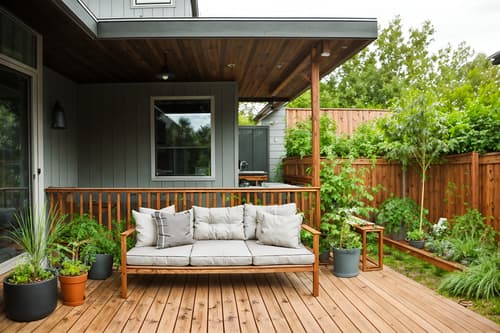 photo from pinterest of airbnb-style designed (outdoor patio ) with plant and deck with deck chairs and grass and patio couch with pillows and barbeque or grill and plant. . with simple, clean lines and simplistic furniture and scandinavian style and natural materials and elements and neutral walls and textures and practicality and functionality and simple color palette and open and natural lighting and simple, clean lines and simplistic furniture. . cinematic photo, highly detailed, cinematic lighting, ultra-detailed, ultrarealistic, photorealism, 8k. trending on pinterest. airbnb design style. masterpiece, cinematic light, ultrarealistic+, photorealistic+, 8k, raw photo, realistic, sharp focus on eyes, (symmetrical eyes), (intact eyes), hyperrealistic, highest quality, best quality, , highly detailed, masterpiece, best quality, extremely detailed 8k wallpaper, masterpiece, best quality, ultra-detailed, best shadow, detailed background, detailed face, detailed eyes, high contrast, best illumination, detailed face, dulux, caustic, dynamic angle, detailed glow. dramatic lighting. highly detailed, insanely detailed hair, symmetrical, intricate details, professionally retouched, 8k high definition. strong bokeh. award winning photo.