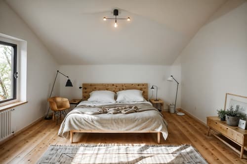 photo from pinterest of airbnb-style interior designed (attic interior) . with open and natural lighting and neutral walls and textures and natural materials and elements and simple color palette and practicality and functionality and simple, clean lines and simplistic furniture and scandinavian style and open and natural lighting. . cinematic photo, highly detailed, cinematic lighting, ultra-detailed, ultrarealistic, photorealism, 8k. trending on pinterest. airbnb interior design style. masterpiece, cinematic light, ultrarealistic+, photorealistic+, 8k, raw photo, realistic, sharp focus on eyes, (symmetrical eyes), (intact eyes), hyperrealistic, highest quality, best quality, , highly detailed, masterpiece, best quality, extremely detailed 8k wallpaper, masterpiece, best quality, ultra-detailed, best shadow, detailed background, detailed face, detailed eyes, high contrast, best illumination, detailed face, dulux, caustic, dynamic angle, detailed glow. dramatic lighting. highly detailed, insanely detailed hair, symmetrical, intricate details, professionally retouched, 8k high definition. strong bokeh. award winning photo.