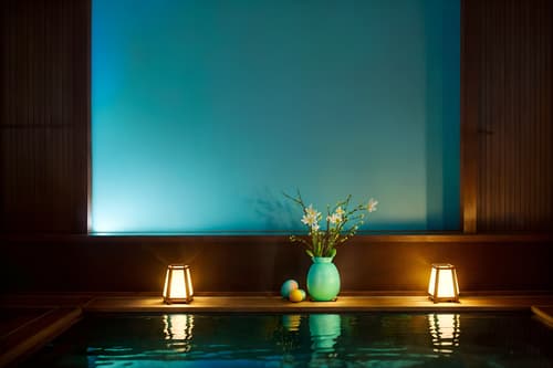 photo from pinterest of easter-style interior designed (onsen interior) . with spring decorations and light blue colors and colorful easter eggs and flowers on table and easter decorations and spring decorations. . cinematic photo, highly detailed, cinematic lighting, ultra-detailed, ultrarealistic, photorealism, 8k. trending on pinterest. easter interior design style. masterpiece, cinematic light, ultrarealistic+, photorealistic+, 8k, raw photo, realistic, sharp focus on eyes, (symmetrical eyes), (intact eyes), hyperrealistic, highest quality, best quality, , highly detailed, masterpiece, best quality, extremely detailed 8k wallpaper, masterpiece, best quality, ultra-detailed, best shadow, detailed background, detailed face, detailed eyes, high contrast, best illumination, detailed face, dulux, caustic, dynamic angle, detailed glow. dramatic lighting. highly detailed, insanely detailed hair, symmetrical, intricate details, professionally retouched, 8k high definition. strong bokeh. award winning photo.