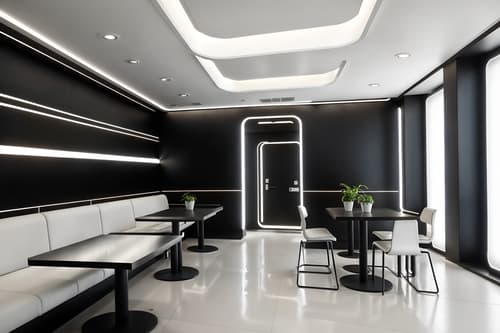 photo from pinterest of futuristic-style interior designed (coffee shop interior) . with minimalist clean lines and futurism minimalist interior and futuristic interior and futurism and strong geometric walls and neutral background and bright accents and smooth polished marble and steel finishing. . cinematic photo, highly detailed, cinematic lighting, ultra-detailed, ultrarealistic, photorealism, 8k. trending on pinterest. futuristic interior design style. masterpiece, cinematic light, ultrarealistic+, photorealistic+, 8k, raw photo, realistic, sharp focus on eyes, (symmetrical eyes), (intact eyes), hyperrealistic, highest quality, best quality, , highly detailed, masterpiece, best quality, extremely detailed 8k wallpaper, masterpiece, best quality, ultra-detailed, best shadow, detailed background, detailed face, detailed eyes, high contrast, best illumination, detailed face, dulux, caustic, dynamic angle, detailed glow. dramatic lighting. highly detailed, insanely detailed hair, symmetrical, intricate details, professionally retouched, 8k high definition. strong bokeh. award winning photo.