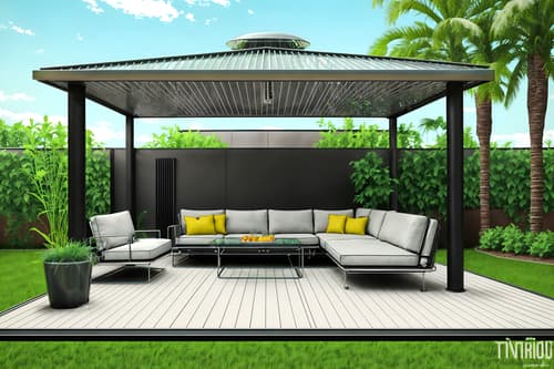photo from pinterest of retro futuristic-style designed (outdoor patio ) with barbeque or grill and deck with deck chairs and patio couch with pillows and grass and plant and barbeque or grill. . with neutral background and bright accents and floating surfaces and monochromatic palette and glass panes and futuristic and vintage futurism and futurism minimalist and minimalist clean lines. . cinematic photo, highly detailed, cinematic lighting, ultra-detailed, ultrarealistic, photorealism, 8k. trending on pinterest. retro futuristic design style. masterpiece, cinematic light, ultrarealistic+, photorealistic+, 8k, raw photo, realistic, sharp focus on eyes, (symmetrical eyes), (intact eyes), hyperrealistic, highest quality, best quality, , highly detailed, masterpiece, best quality, extremely detailed 8k wallpaper, masterpiece, best quality, ultra-detailed, best shadow, detailed background, detailed face, detailed eyes, high contrast, best illumination, detailed face, dulux, caustic, dynamic angle, detailed glow. dramatic lighting. highly detailed, insanely detailed hair, symmetrical, intricate details, professionally retouched, 8k high definition. strong bokeh. award winning photo.