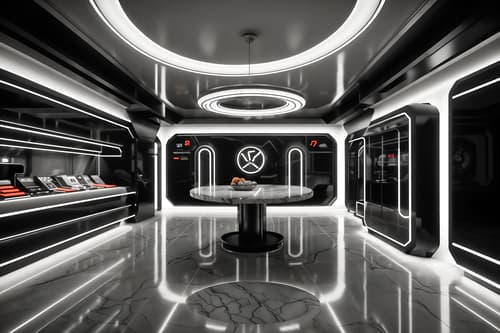photo from pinterest of retro futuristic-style interior designed (clothing store interior) . with smooth marble and monochromatic palette and floating surfaces and circular shapes and steel finishing and minimalist clean lines and futuristic interior and light colors. . cinematic photo, highly detailed, cinematic lighting, ultra-detailed, ultrarealistic, photorealism, 8k. trending on pinterest. retro futuristic interior design style. masterpiece, cinematic light, ultrarealistic+, photorealistic+, 8k, raw photo, realistic, sharp focus on eyes, (symmetrical eyes), (intact eyes), hyperrealistic, highest quality, best quality, , highly detailed, masterpiece, best quality, extremely detailed 8k wallpaper, masterpiece, best quality, ultra-detailed, best shadow, detailed background, detailed face, detailed eyes, high contrast, best illumination, detailed face, dulux, caustic, dynamic angle, detailed glow. dramatic lighting. highly detailed, insanely detailed hair, symmetrical, intricate details, professionally retouched, 8k high definition. strong bokeh. award winning photo.