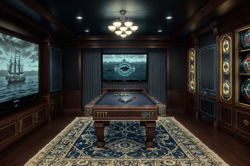 photo from pinterest of nautical-style interior designed (gaming room interior) . . cinematic photo, highly detailed, cinematic lighting, ultra-detailed, ultrarealistic, photorealism, 8k. trending on pinterest. nautical interior design style. masterpiece, cinematic light, ultrarealistic+, photorealistic+, 8k, raw photo, realistic, sharp focus on eyes, (symmetrical eyes), (intact eyes), hyperrealistic, highest quality, best quality, , highly detailed, masterpiece, best quality, extremely detailed 8k wallpaper, masterpiece, best quality, ultra-detailed, best shadow, detailed background, detailed face, detailed eyes, high contrast, best illumination, detailed face, dulux, caustic, dynamic angle, detailed glow. dramatic lighting. highly detailed, insanely detailed hair, symmetrical, intricate details, professionally retouched, 8k high definition. strong bokeh. award winning photo.