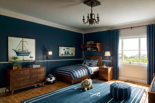 photo from pinterest of nautical-style interior designed (kids room interior) with night light and mirror and storage bench or ottoman and bed and kids desk and plant and headboard and bedside table or night stand. . . cinematic photo, highly detailed, cinematic lighting, ultra-detailed, ultrarealistic, photorealism, 8k. trending on pinterest. nautical interior design style. masterpiece, cinematic light, ultrarealistic+, photorealistic+, 8k, raw photo, realistic, sharp focus on eyes, (symmetrical eyes), (intact eyes), hyperrealistic, highest quality, best quality, , highly detailed, masterpiece, best quality, extremely detailed 8k wallpaper, masterpiece, best quality, ultra-detailed, best shadow, detailed background, detailed face, detailed eyes, high contrast, best illumination, detailed face, dulux, caustic, dynamic angle, detailed glow. dramatic lighting. highly detailed, insanely detailed hair, symmetrical, intricate details, professionally retouched, 8k high definition. strong bokeh. award winning photo.