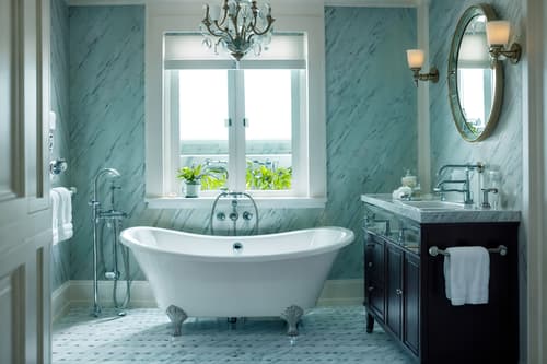 photo from pinterest of nautical-style interior designed (hotel bathroom interior) with toilet seat and bathtub and shower and bathroom cabinet and bath rail and mirror and plant and bathroom sink with faucet. . . cinematic photo, highly detailed, cinematic lighting, ultra-detailed, ultrarealistic, photorealism, 8k. trending on pinterest. nautical interior design style. masterpiece, cinematic light, ultrarealistic+, photorealistic+, 8k, raw photo, realistic, sharp focus on eyes, (symmetrical eyes), (intact eyes), hyperrealistic, highest quality, best quality, , highly detailed, masterpiece, best quality, extremely detailed 8k wallpaper, masterpiece, best quality, ultra-detailed, best shadow, detailed background, detailed face, detailed eyes, high contrast, best illumination, detailed face, dulux, caustic, dynamic angle, detailed glow. dramatic lighting. highly detailed, insanely detailed hair, symmetrical, intricate details, professionally retouched, 8k high definition. strong bokeh. award winning photo.
