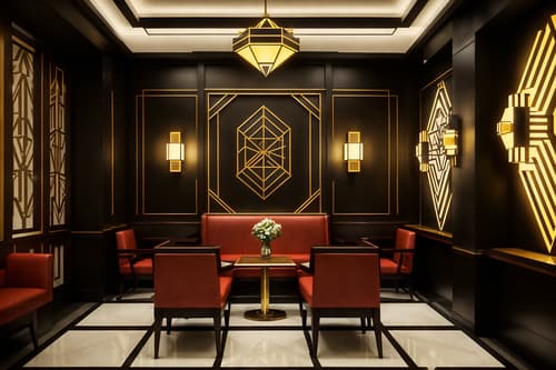 photo from pinterest of art deco-style interior designed (coffee shop interior) . with geometric shapes and bold geometry and angular shapes and rich colors and stream-lined forms and abstract patterns and geometric lines and luxury. . cinematic photo, highly detailed, cinematic lighting, ultra-detailed, ultrarealistic, photorealism, 8k. trending on pinterest. art deco interior design style. masterpiece, cinematic light, ultrarealistic+, photorealistic+, 8k, raw photo, realistic, sharp focus on eyes, (symmetrical eyes), (intact eyes), hyperrealistic, highest quality, best quality, , highly detailed, masterpiece, best quality, extremely detailed 8k wallpaper, masterpiece, best quality, ultra-detailed, best shadow, detailed background, detailed face, detailed eyes, high contrast, best illumination, detailed face, dulux, caustic, dynamic angle, detailed glow. dramatic lighting. highly detailed, insanely detailed hair, symmetrical, intricate details, professionally retouched, 8k high definition. strong bokeh. award winning photo.