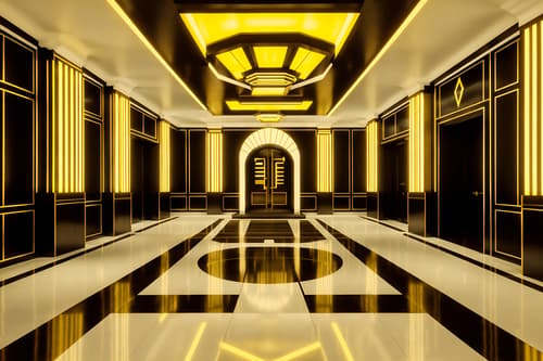 photo from pinterest of art deco-style interior designed (exhibition space interior) . with geometric shapes and bold geometry and smooth lines and bright and cheerful colors and rich colors and symmetrical designs and glamour and decadent detail. . cinematic photo, highly detailed, cinematic lighting, ultra-detailed, ultrarealistic, photorealism, 8k. trending on pinterest. art deco interior design style. masterpiece, cinematic light, ultrarealistic+, photorealistic+, 8k, raw photo, realistic, sharp focus on eyes, (symmetrical eyes), (intact eyes), hyperrealistic, highest quality, best quality, , highly detailed, masterpiece, best quality, extremely detailed 8k wallpaper, masterpiece, best quality, ultra-detailed, best shadow, detailed background, detailed face, detailed eyes, high contrast, best illumination, detailed face, dulux, caustic, dynamic angle, detailed glow. dramatic lighting. highly detailed, insanely detailed hair, symmetrical, intricate details, professionally retouched, 8k high definition. strong bokeh. award winning photo.