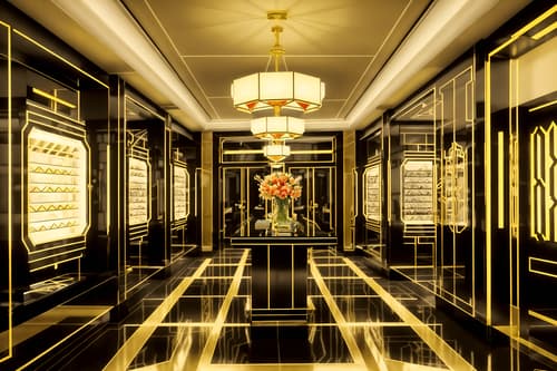 photo from pinterest of art deco-style interior designed (clothing store interior) . with angular shapes and rich colors and symmetrical designs and stream-lined forms and exuberant shapes and bright and cheerful colors and glamour and smooth lines. . cinematic photo, highly detailed, cinematic lighting, ultra-detailed, ultrarealistic, photorealism, 8k. trending on pinterest. art deco interior design style. masterpiece, cinematic light, ultrarealistic+, photorealistic+, 8k, raw photo, realistic, sharp focus on eyes, (symmetrical eyes), (intact eyes), hyperrealistic, highest quality, best quality, , highly detailed, masterpiece, best quality, extremely detailed 8k wallpaper, masterpiece, best quality, ultra-detailed, best shadow, detailed background, detailed face, detailed eyes, high contrast, best illumination, detailed face, dulux, caustic, dynamic angle, detailed glow. dramatic lighting. highly detailed, insanely detailed hair, symmetrical, intricate details, professionally retouched, 8k high definition. strong bokeh. award winning photo.